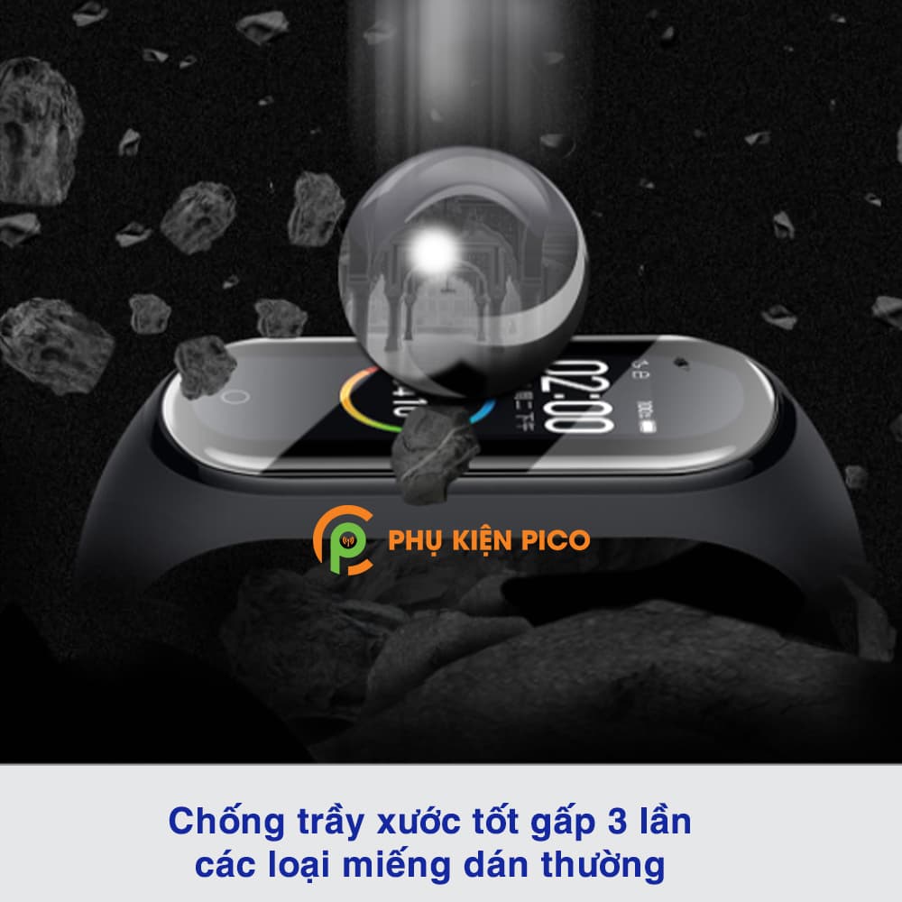 Dán màn hình Mi Band 4 full màn dẻo trong suốt PPF tự phục hồi vết xước - 4
