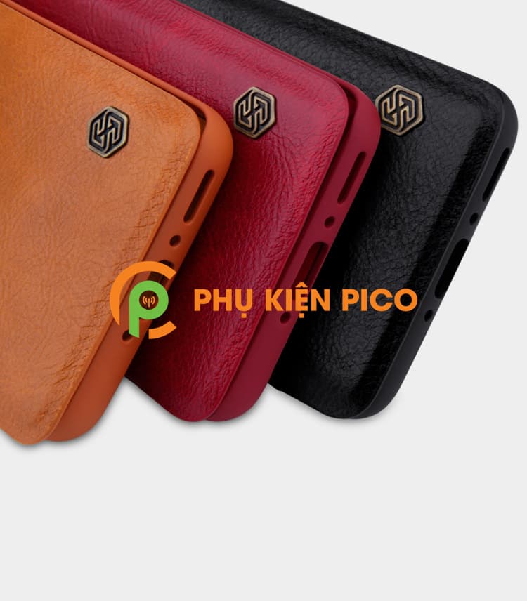 Ốp lưng da cao cấp Oneplus 7 Pro chính hãng Nillkin Qin Series bảo vệ toàn diện - 5