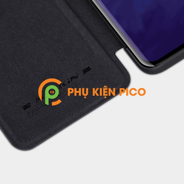 Ốp lưng da cao cấp Oneplus 7 Pro chính hãng Nillkin Qin Series bảo vệ toàn diện - 4