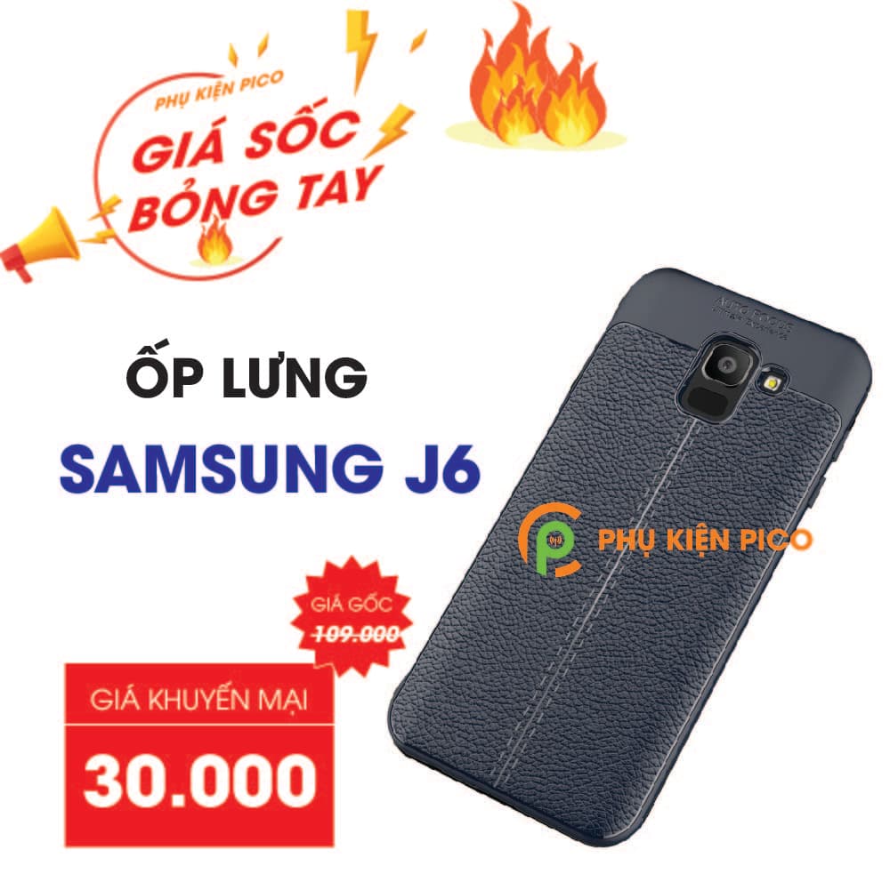 Ốp lưng Samsung Galaxy J6 da mềm sang trọng