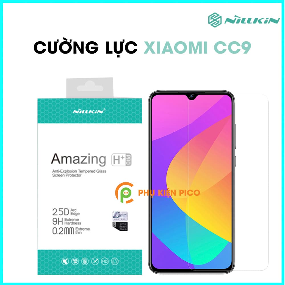 Kính cường lực Xiaomi Mi CC9 chính hãng Nillkin Amazing H+ Pro