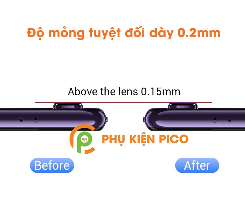 Dán camera Xiaomi Mi CC9 chống xước bảo vệ camera - 4
