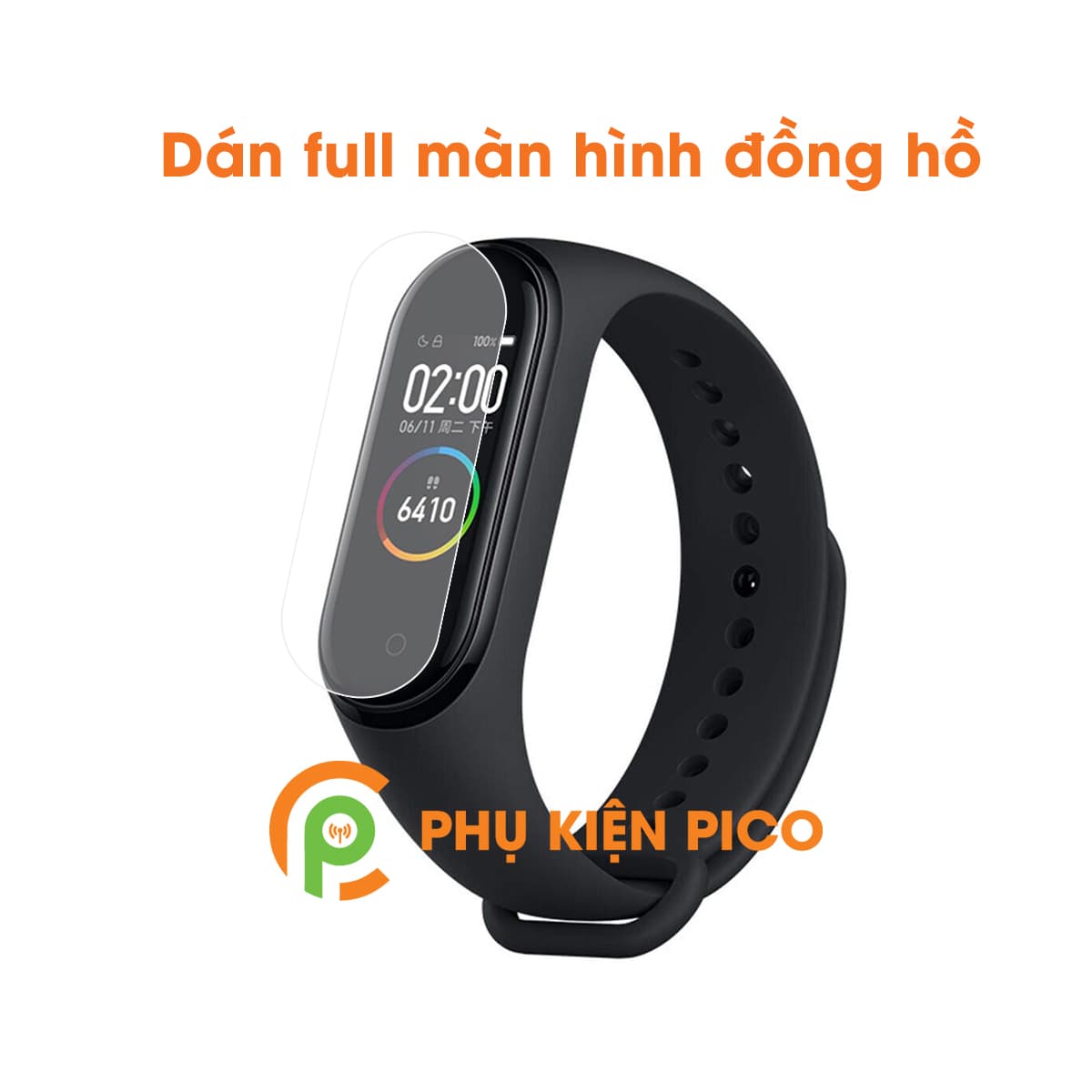 Bộ 2 miếng dán PPF màn hình vòng đeo tay thông minh Xiaomi Mi Band 4 dẻo trong sốt - 5
