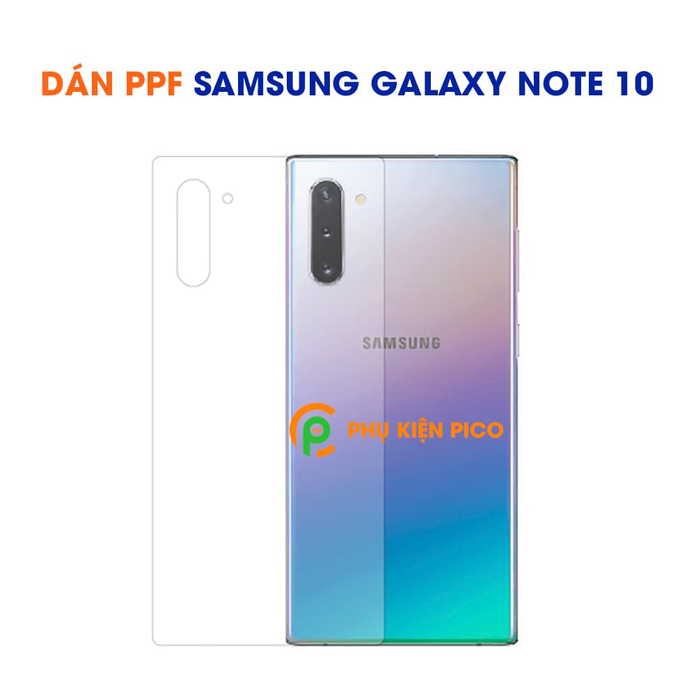 Dán PPF mặt lưng Samsung Galaxy Note 10 dẻo trong suốt full măt lưng - 5