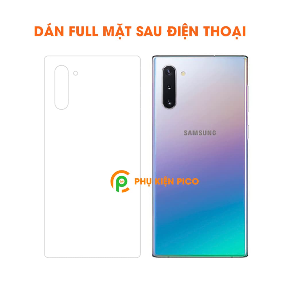 Dán PPF mặt lưng Samsung Galaxy Note 10 dẻo trong suốt full măt lưng - 4