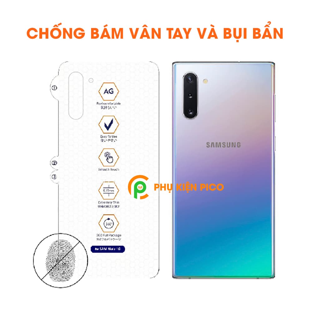 Dán PPF mặt lưng Samsung Galaxy Note 10 dẻo trong suốt full măt lưng - 3