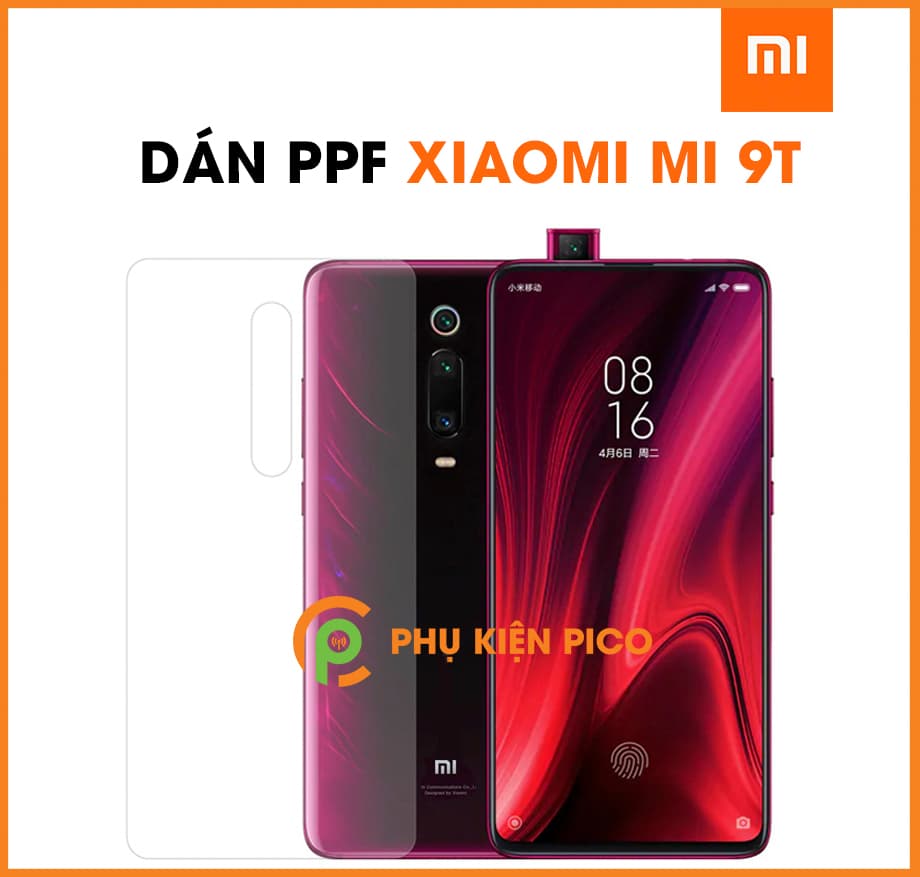 Dán PPF mặt lưng Xiaomi Mi 9T dẻo trong suốt full mặt sau