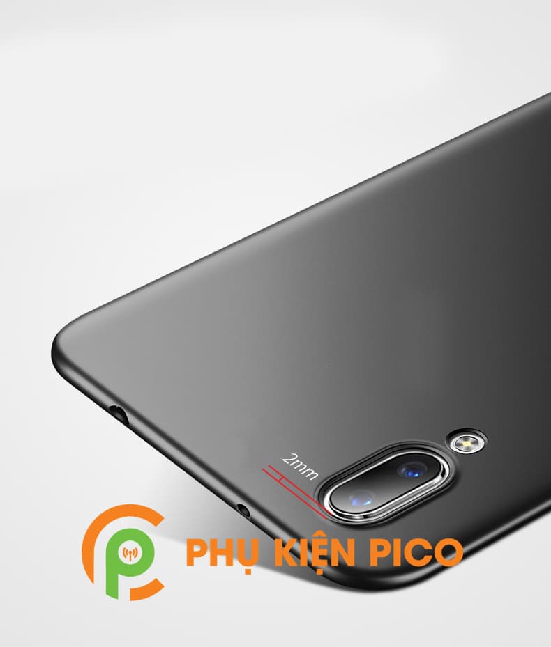 Ốp lưng Vivo X21 đen cao cấp bản vân tay trước máy - 3