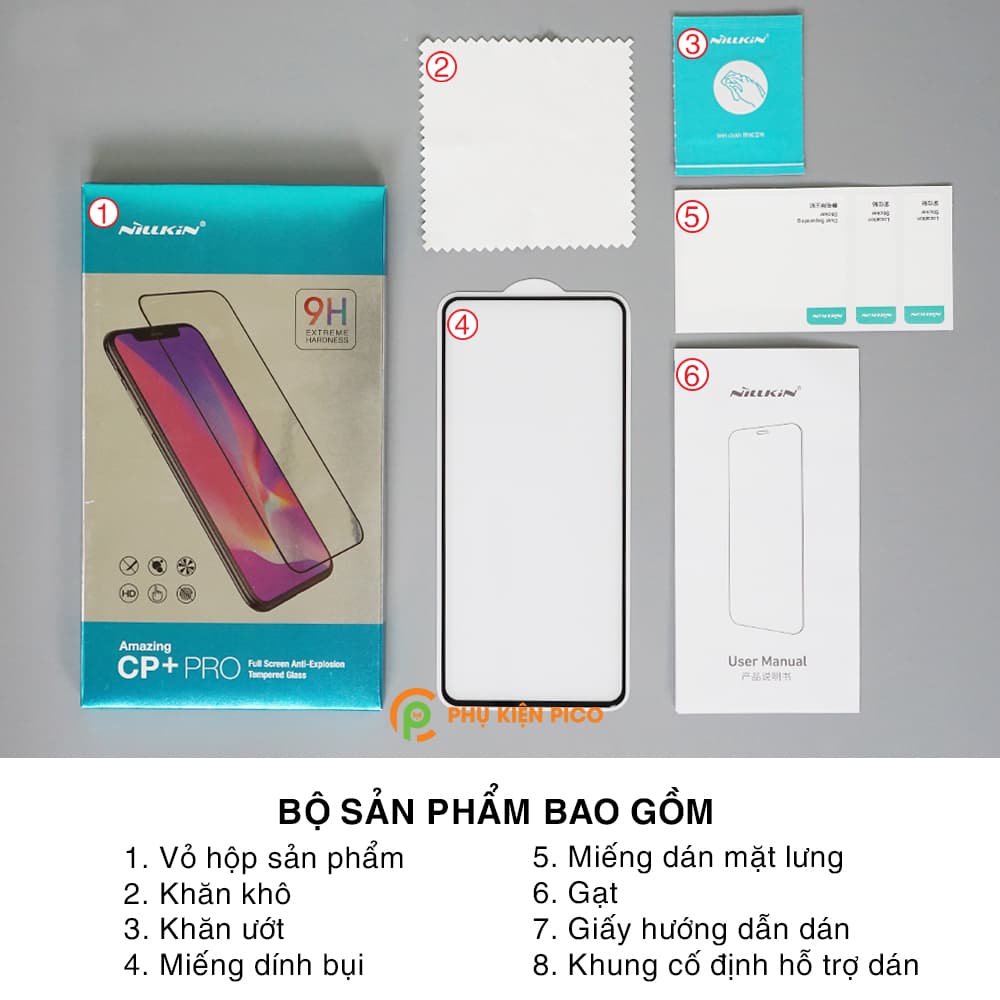 Kính cường lực Samsung A80 full màn hình viền siêu mỏng chính hãng Nillkin Amazing CP+ Pro trong suốt - 7