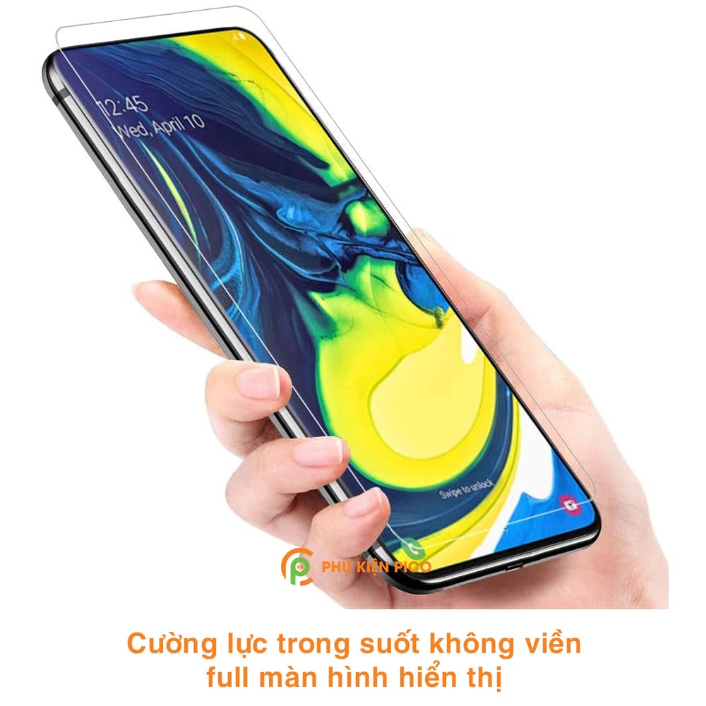 Kính cường lực Samsung A80 full màn hình hiển thị chính hãng Nillkin Amazing H trong suốt - 5