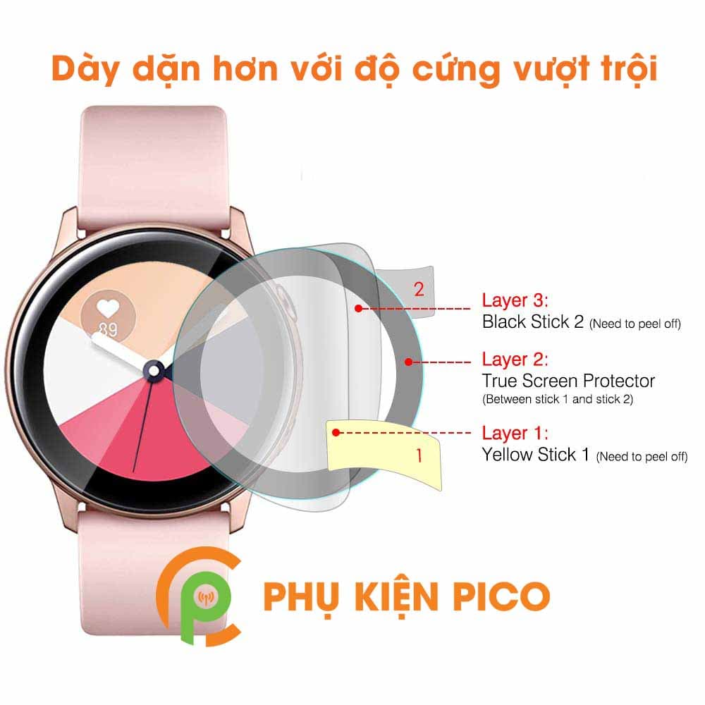 Cường lực đồng hồ Samsung Galaxy Watch Active 2 full viền bản 40mm - 4
