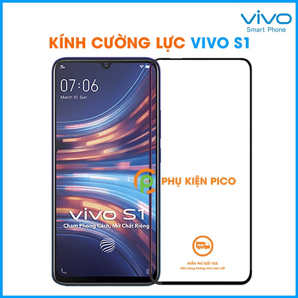 Kính cường lực Vivo S1 full viền độ cứng 9H