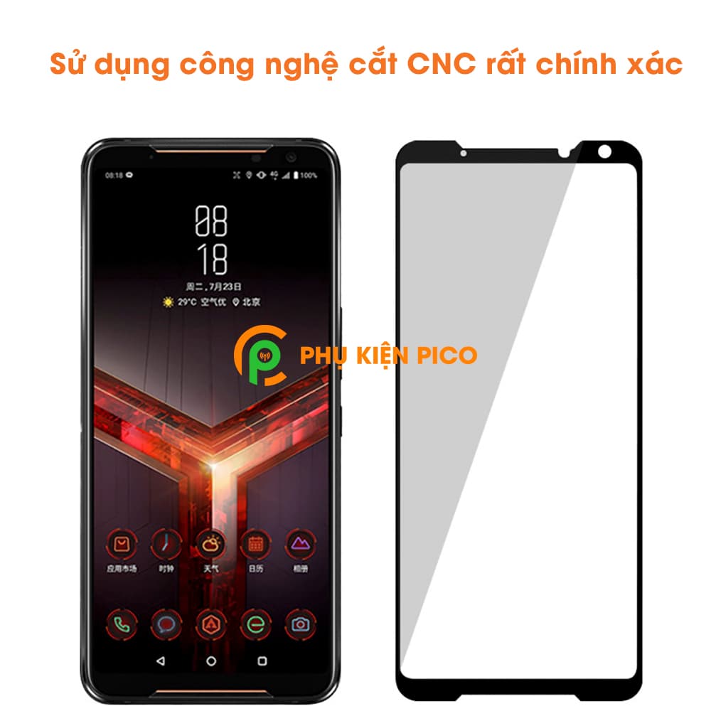 Kính cường lực Asus Rog phone 2 full viền độ cứng 9H - 8