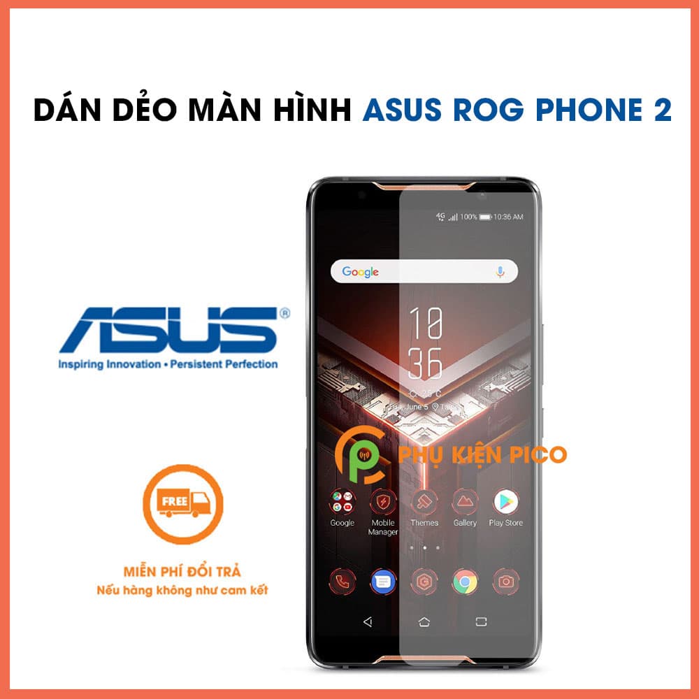Dán dẻo màn hình Asus Rog Phone 2 trong suốt full viền
