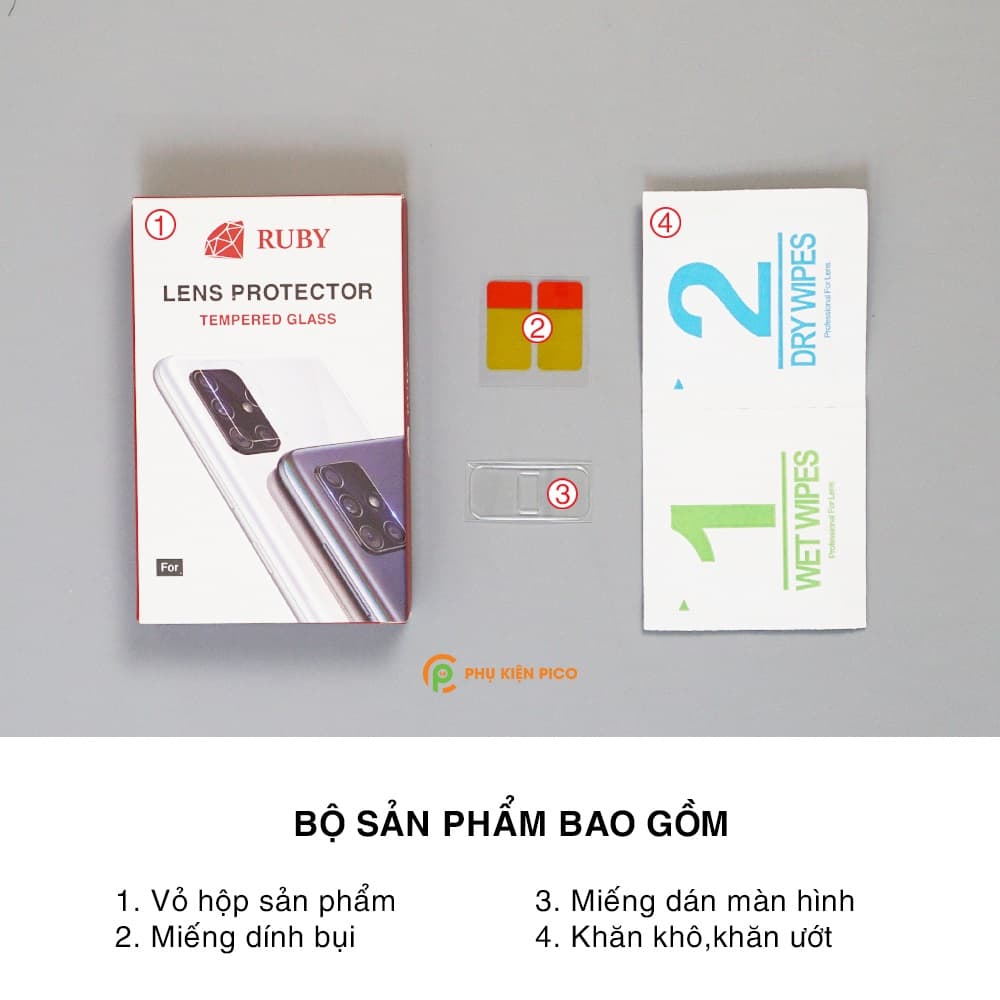 Cường lực camera Zenfone 6 full camera trong suốt khoét lỗ đèn flash - 6