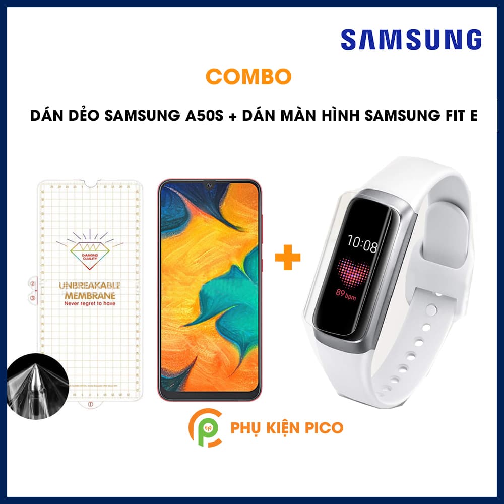 Combo Dán màn hình Samsung A50s cao cấp PPF và Dán màn hình Samsung Galaxy Fit E
