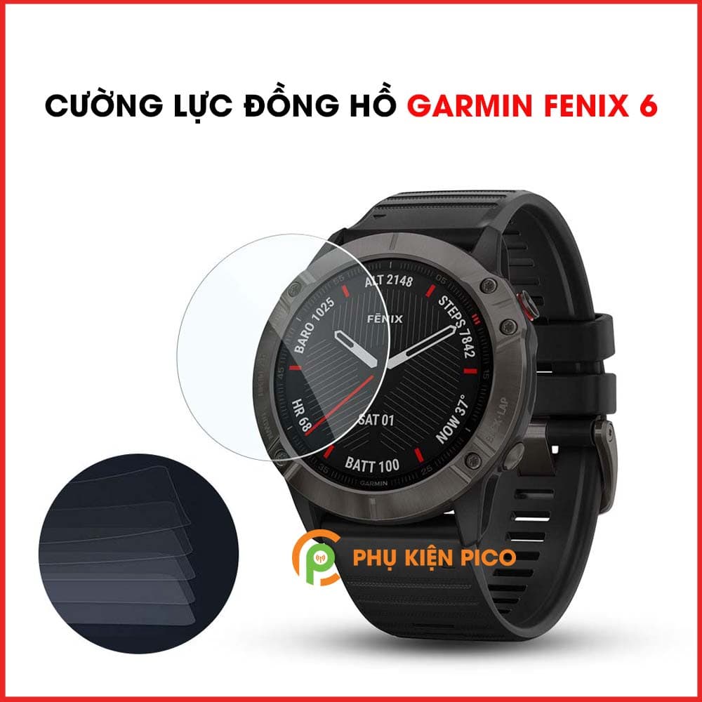 Kính cường lực đồng hồ Garmin Fenix 6 full keo chống xước màn hình