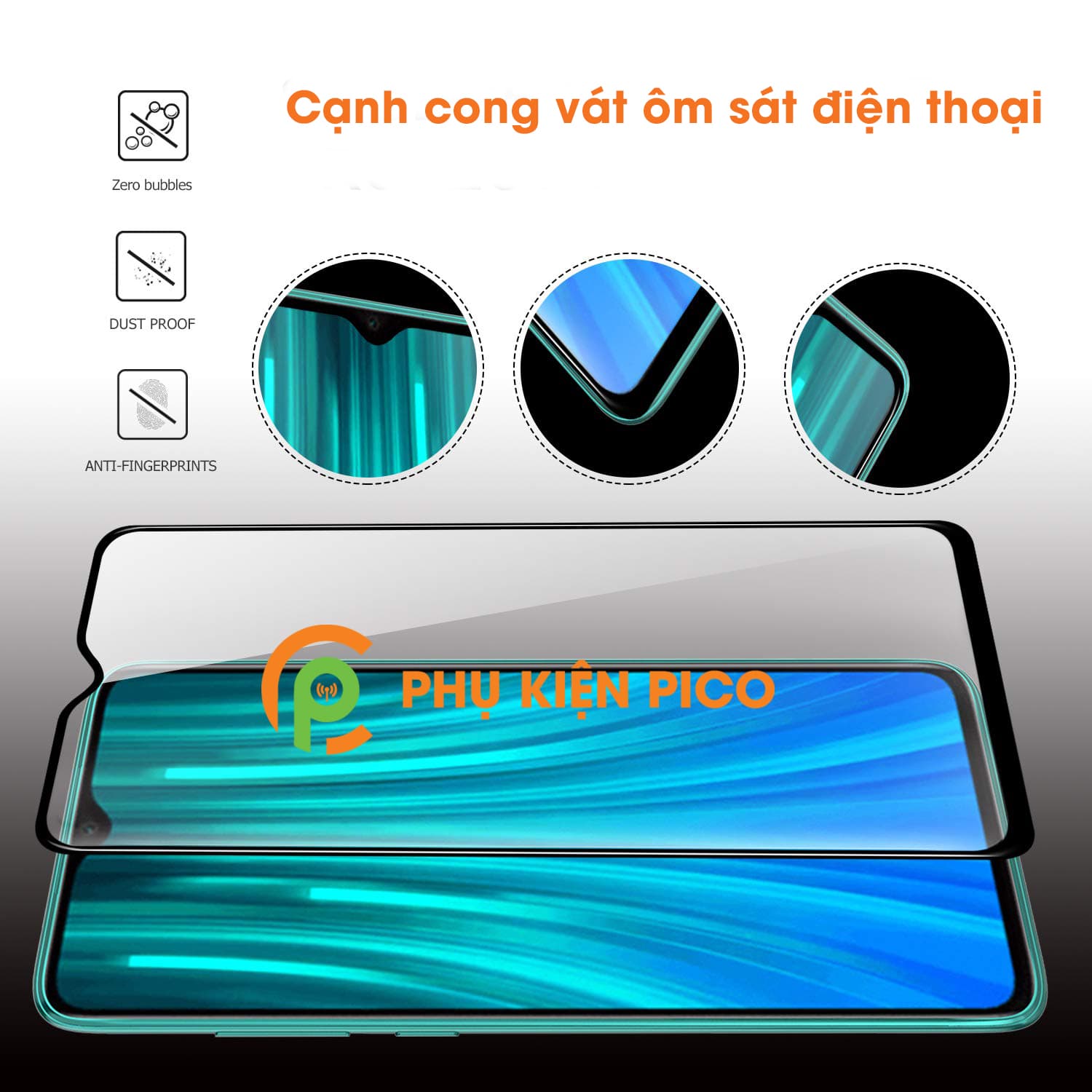 Kính cường lực Nokia 7.2 full màn hình độ cứng 9H - 4