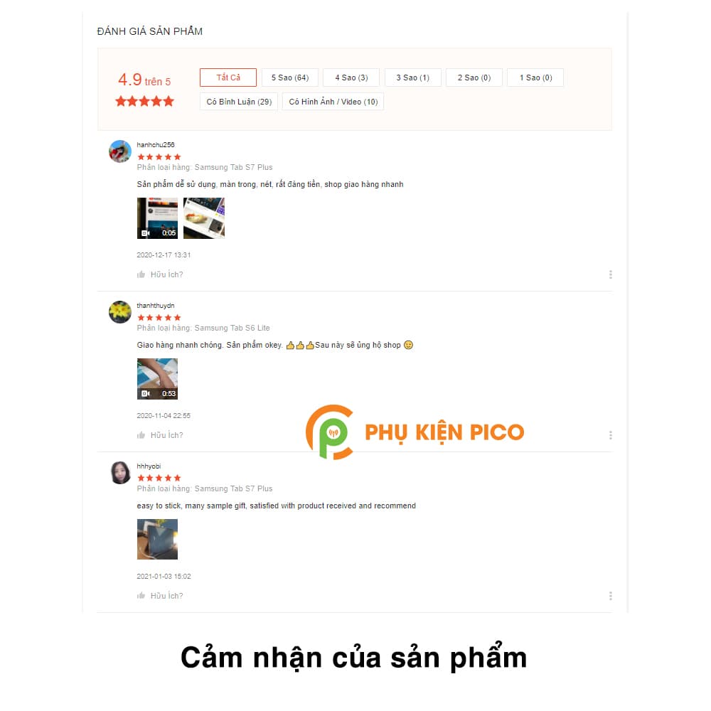 Kính cường lực Samsung Galaxy Tab S6 trong suốt chính hãng Gor - 6