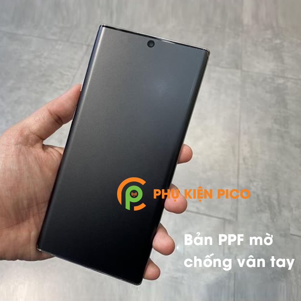 Dán màn hình Samsung Galaxy Note 10 Pro PFF cao cấp dẻo vân mờ chống bám vân tay chống nhìn trộm - 2