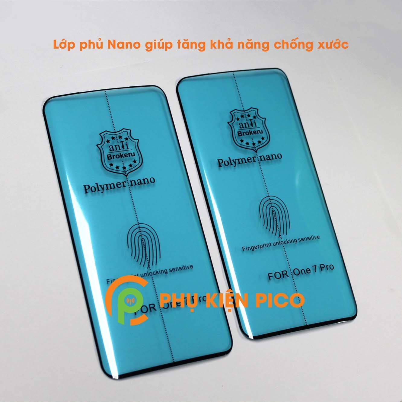 Kính cường lực dẻo trong suốt Oneplus 7 Pro full viền cong 3D độ cứng 3H Polymer Nano - 3