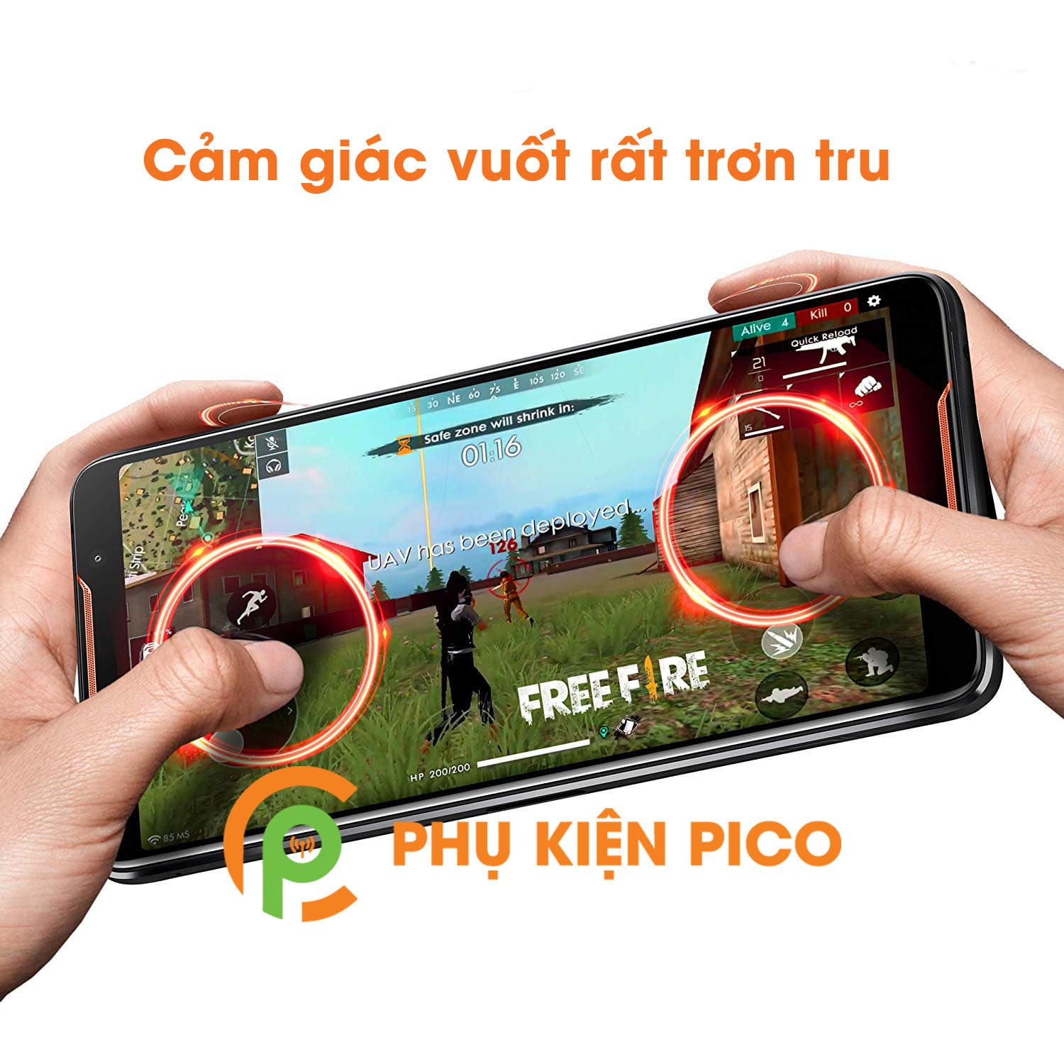 Dán màn hình Asus Rog Phone 2 full viền vân mờ chống nhìn trộm - 4