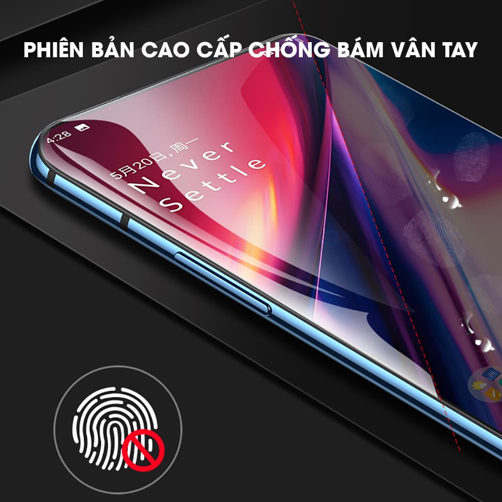 Dán màn hình Oneplus 7 Pro cao cấp PPF bản vân mờ chống bám vân tay - 7