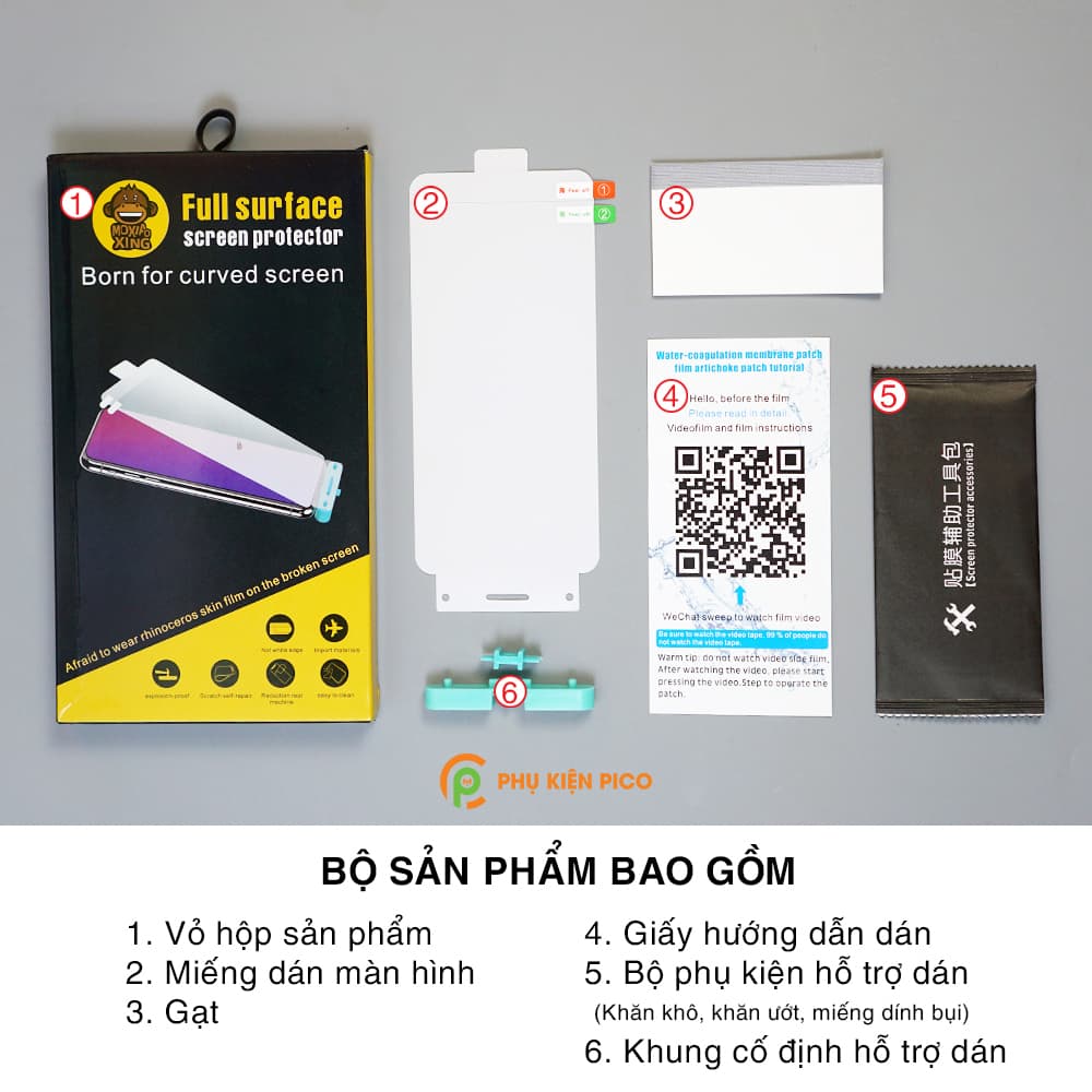 Dán màn hình Mi 9T Pro full màn hình trong suốt chính hãng Moxiao Xing - 8