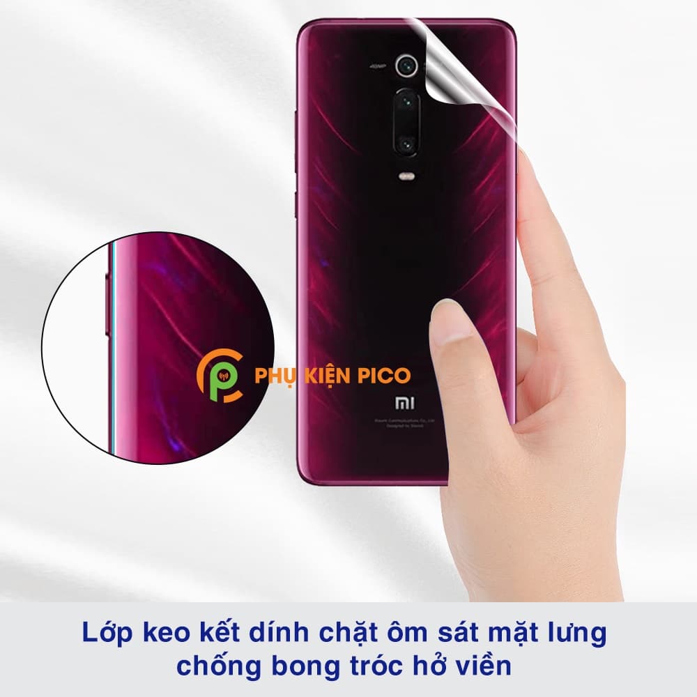 Dán dẻo mặt lưng Xiaomi Mi 9T Pro full viền trong suốt bản đặc biệt - 6