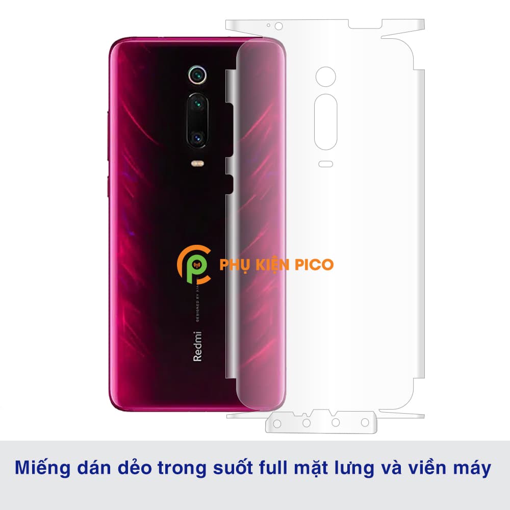Dán dẻo mặt lưng Xiaomi Mi 9T Pro full viền trong suốt bản đặc biệt - 5