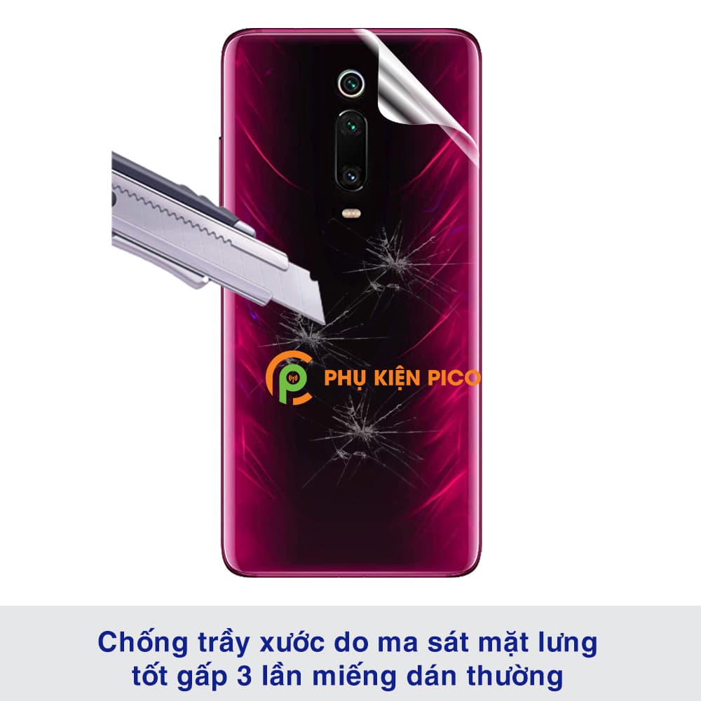 Dán dẻo mặt lưng Xiaomi Mi 9T full viền trong suốt bản đặc biệt - 7