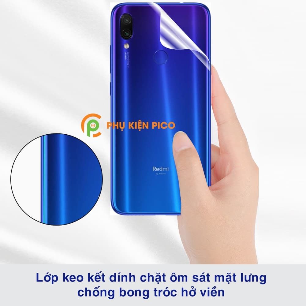 Dán dẻo mặt lưng Xiaomi Redmi Note 7 Pro full viền trong suốt bản đặc biệt - 3