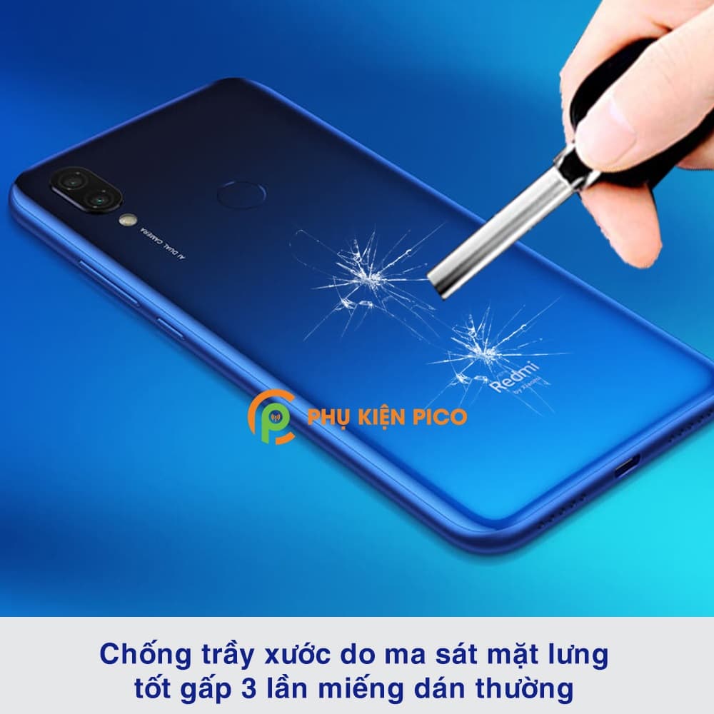 Dán dẻo mặt lưng Xiaomi Redmi Note 7 Pro full viền trong suốt bản đặc biệt - 8