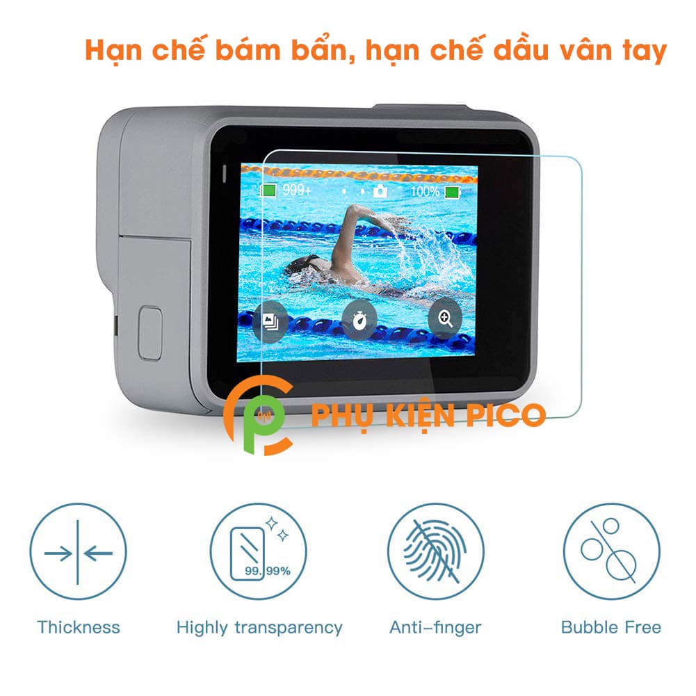 Cường lực GoPro Hero 7 Silver / Hero 7 White chính hãng Gor bộ 2 miếng - 4