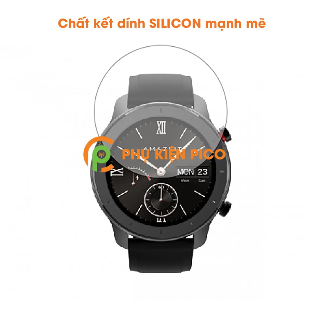 Cường lực đồng hồ Xiaomi Amazfit GTR 42mm full keo chống xước màn hình - 3