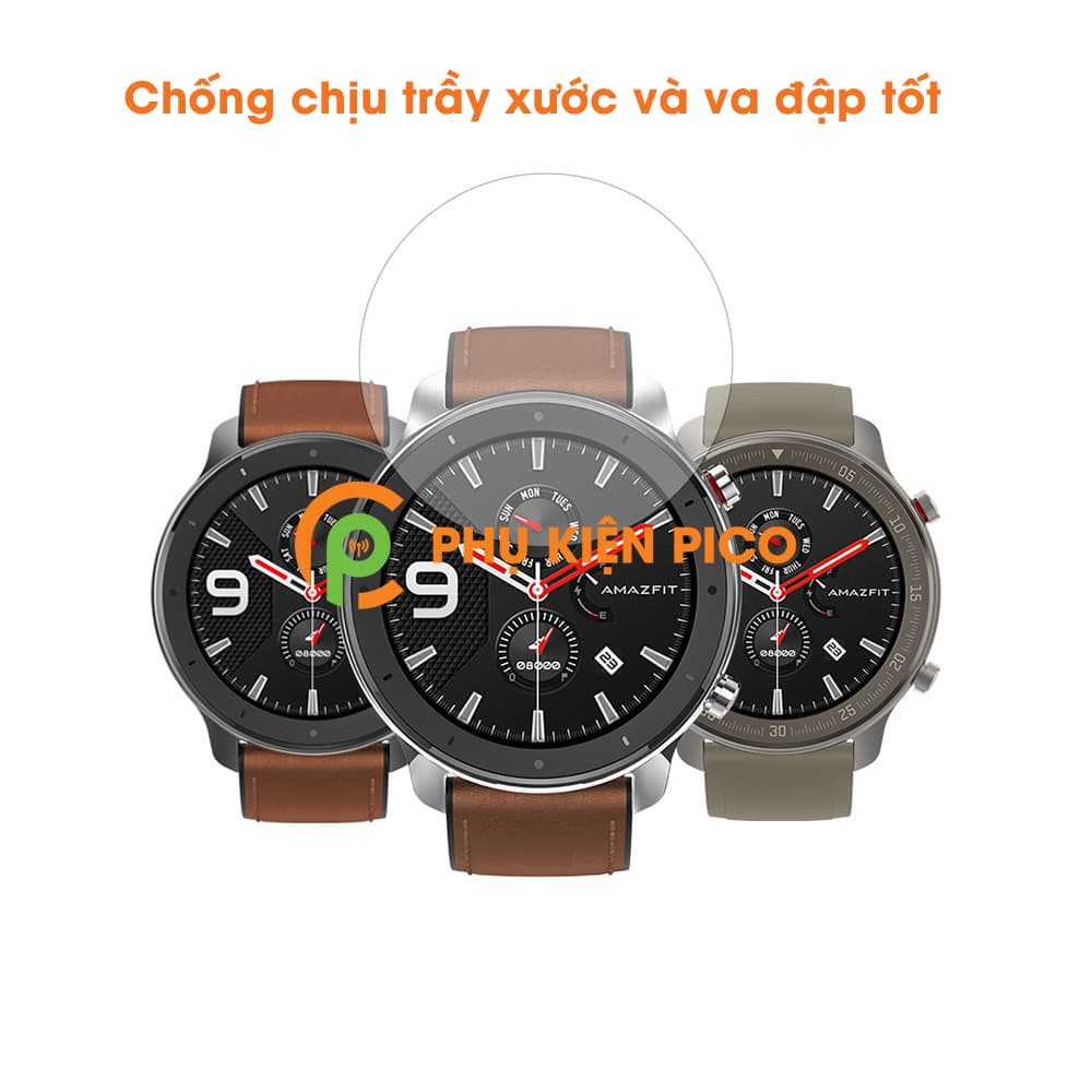 Cường lực đồng hồ Xiaomi Amazfit GTR 47mm full keo chống xước màn hình - 3