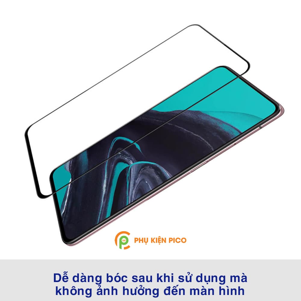 Kính cường lực Reno 2 full màn hình viền đen siêu mỏng độ cứng 9H - 3