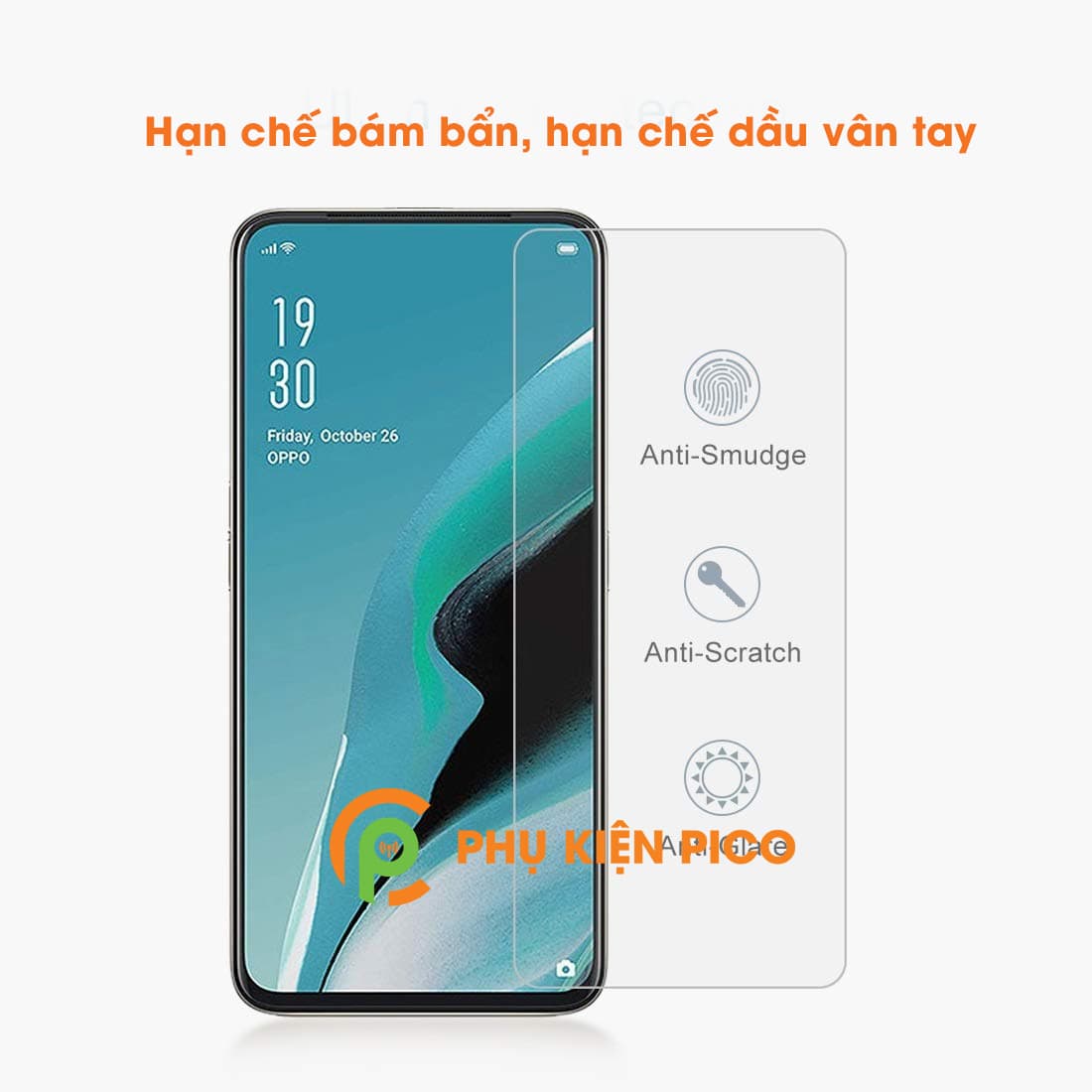 Kính cường lực Oppo Reno 2F trong suốt full viền màn hình độ cứng 9H - 3