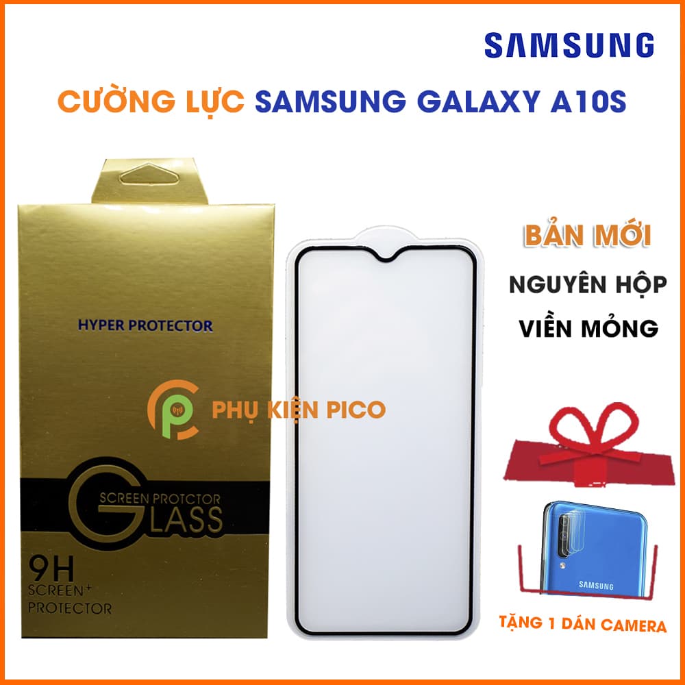 Kính cường lực Samsung Galaxy A10s full viền siêu mỏng độ cứng 9H