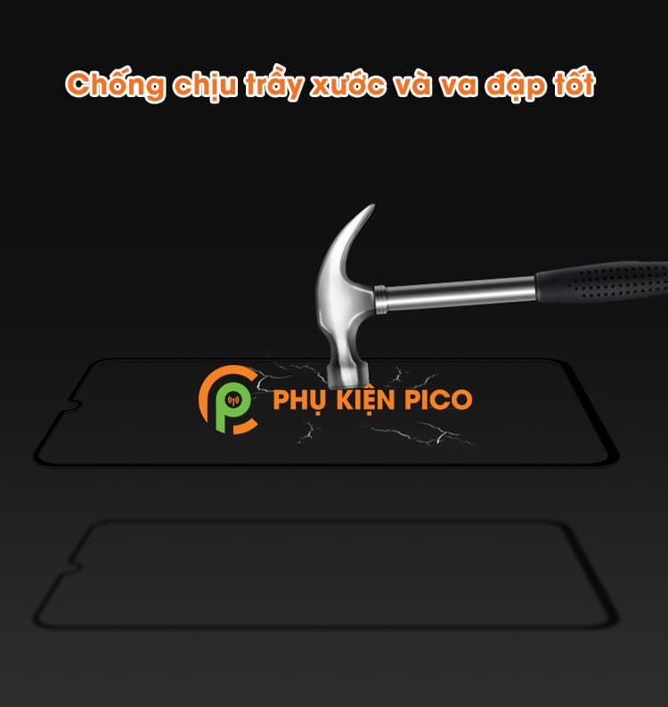 Kính cường lực Samsung Galaxy A10s full viền siêu mỏng độ cứng 9H - 3