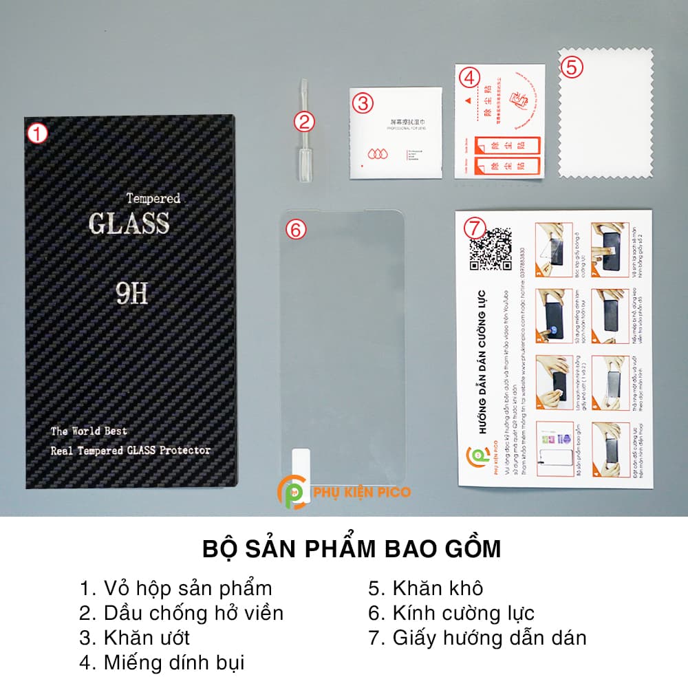 Kính cường lực Mi 9T full màn hình trong suốt dùng chung với mọi loại ốp lưng - 8