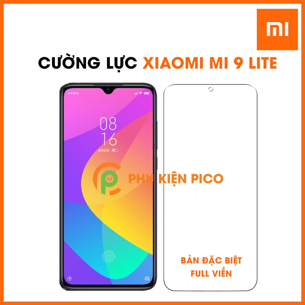 Kính cường lực Xiaomi Mi 9 Lite trong suốt full viền màn hình độ cứng 9H