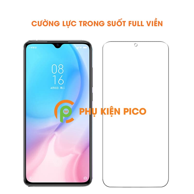 Kính cường lực Mi CC9 trong suốt full viền màn hình độ cứng 9H - 5