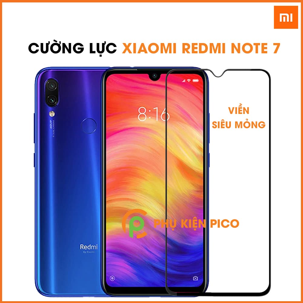 Cường lực Xiaomi Redmi Note 7 viền siêu mỏng độ cứng 9H