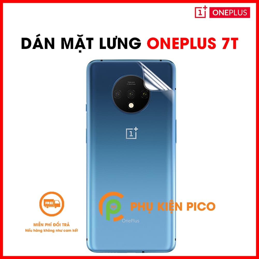 Dán mặt lưng Oneplus 7T PPF cao cấp dẻo trong suốt