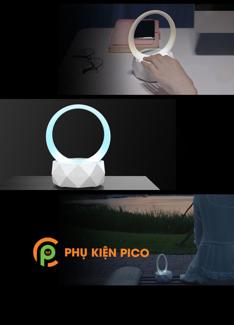 Loa Bluetooth ánh trăng tính yêu âm thanh sắc nét - 6