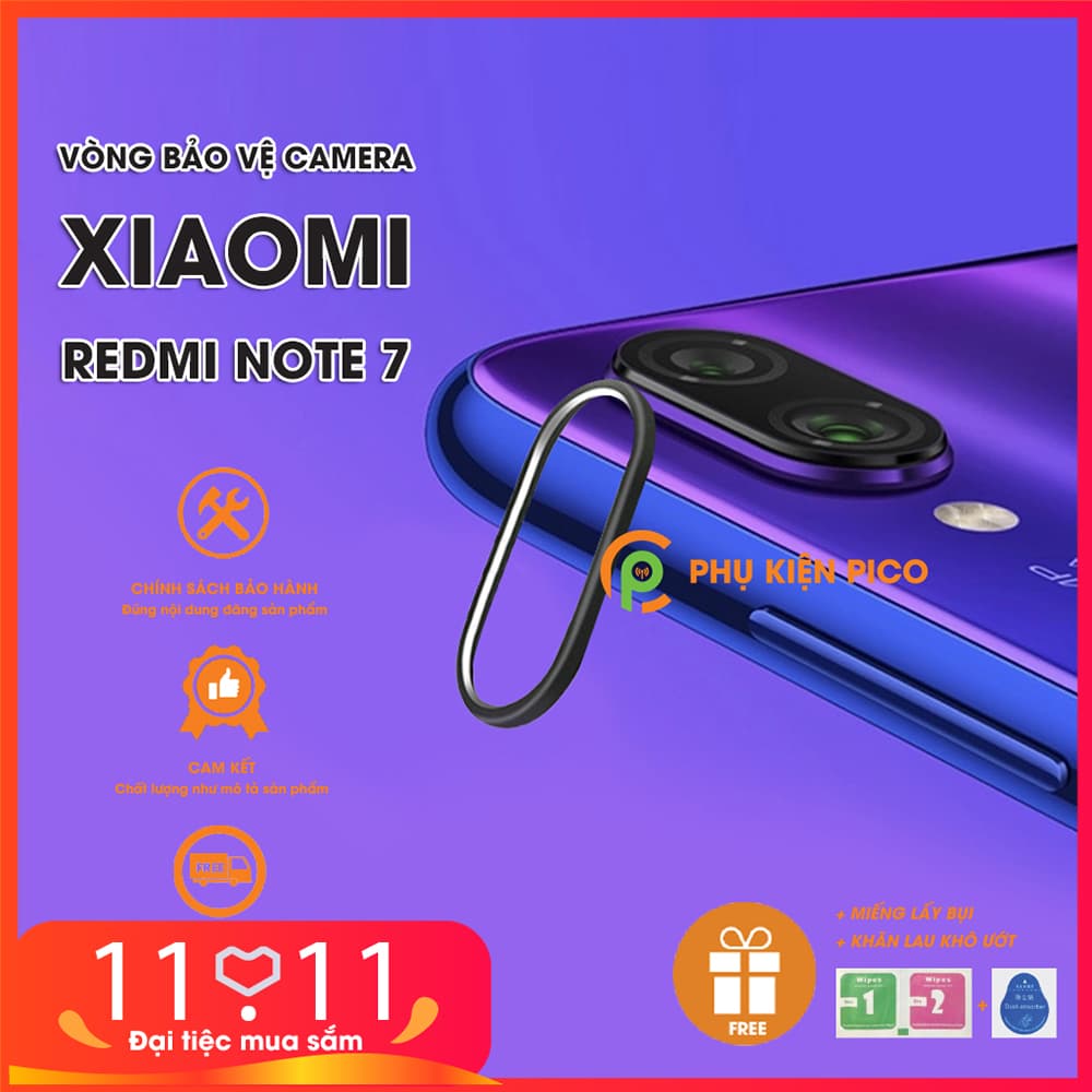 Vòng bảo vệ kim loại camera Xiaomi Redmi Note 7