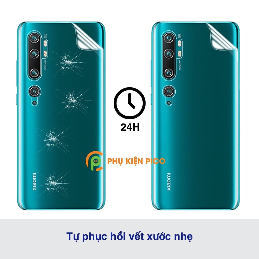 Dán mặt lưng Xiaomi Mi CC9 Pro cao cấp PPF dẻo trong suốt - 5