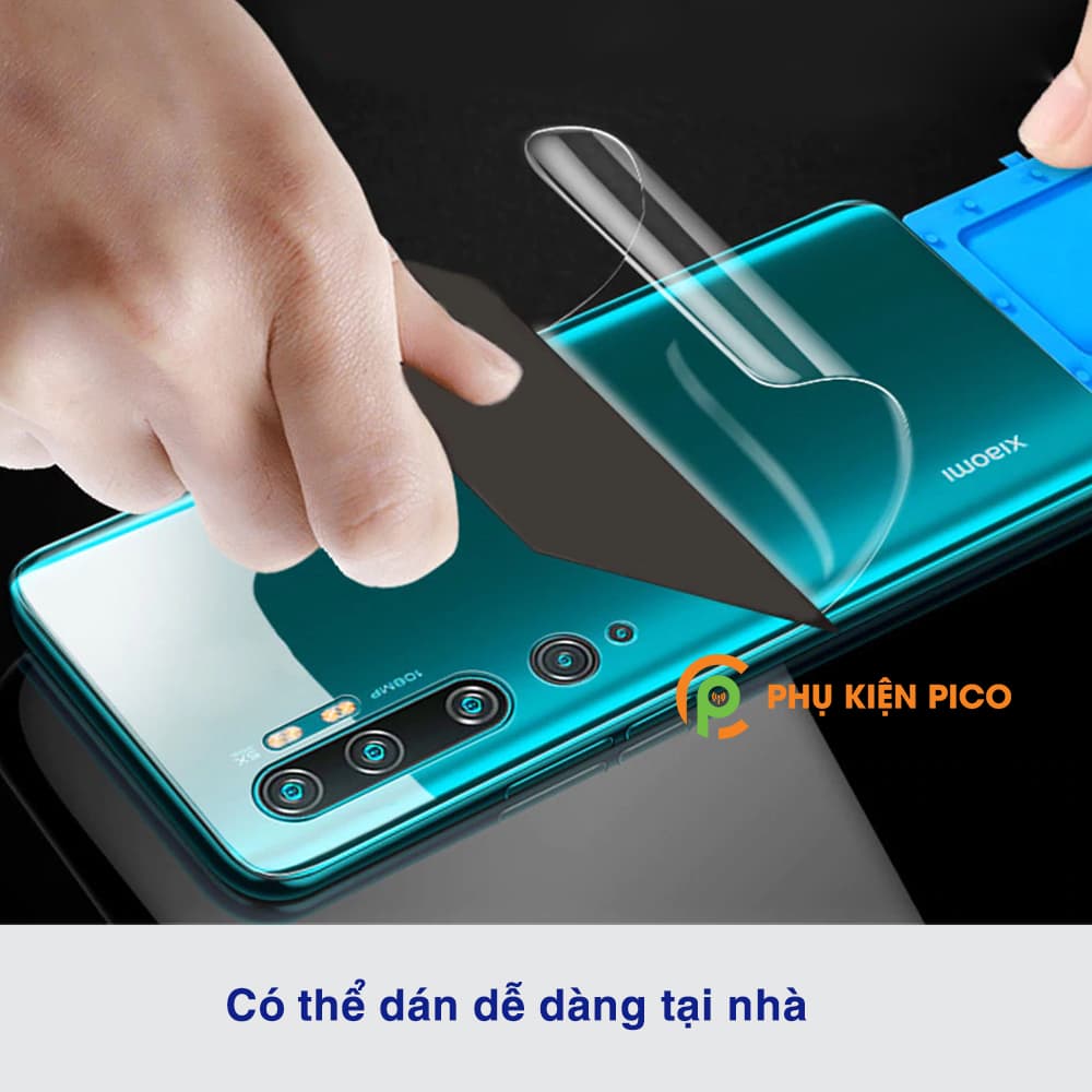 Dán lưng Mi Note 10 Pro full mặt lưng trong suốt PPF tự phục hồi vết xước - 6