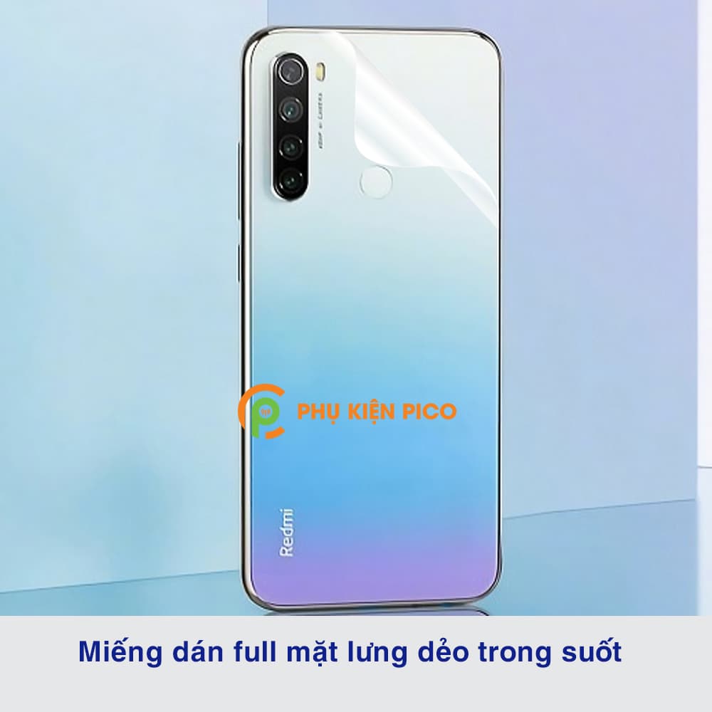Dán mặt lưng Xiaomi Redmi Note 8 PPF cao cấp dẻo trong suốt - 8